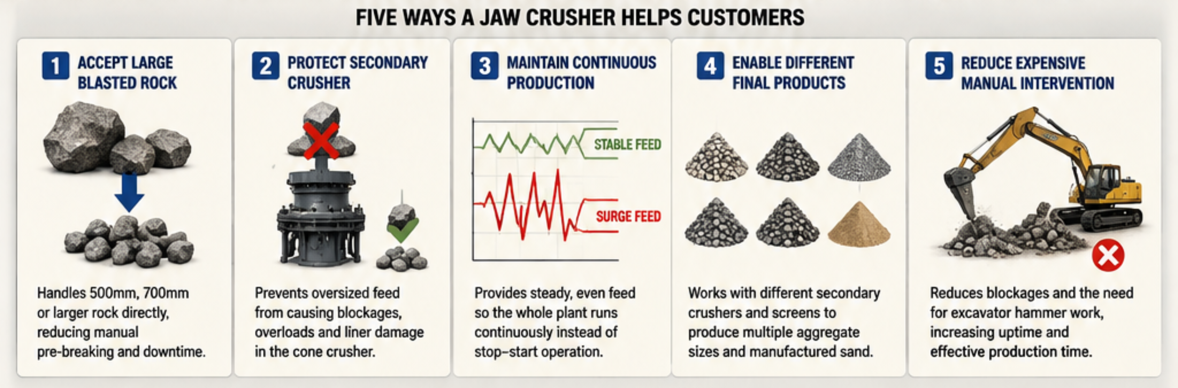 Five Ways a Jaw Crusher Helps Mining and Quarry Customers