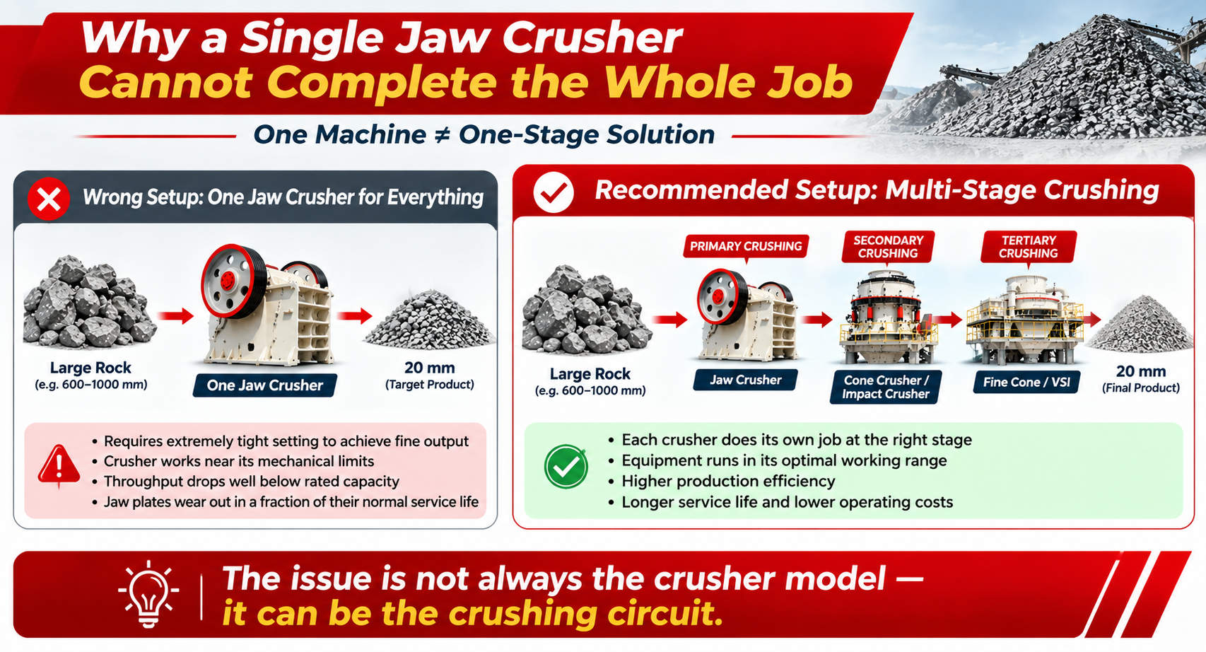 Why Selecting the Wrong Crushing Stage Is More Costly Than Selecting the Wrong Model