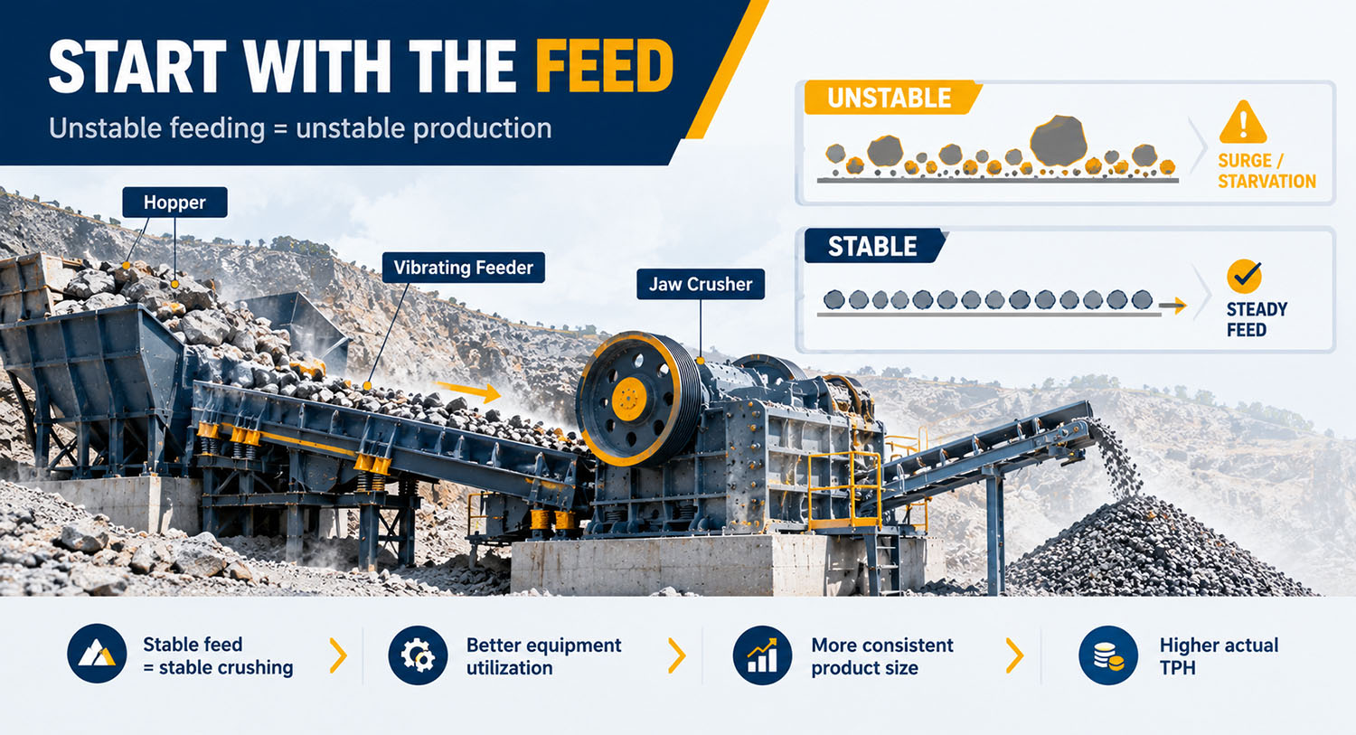 Uneven or Unstable Feeding
