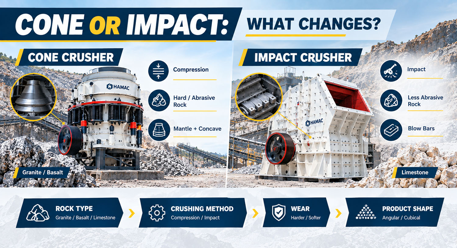 Cone Crusher or Impact Crusher?