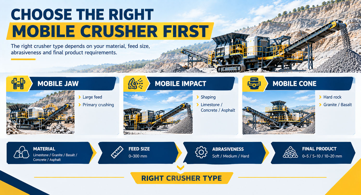 Choose the Right Mobile Crusher Type First